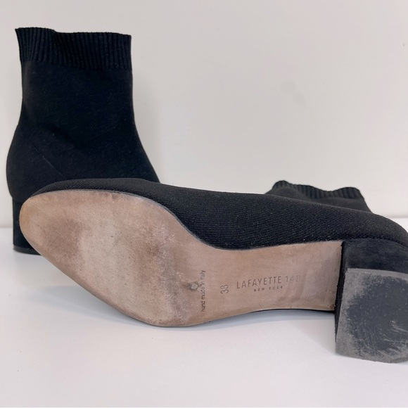 LAFAYETTE 148 Garet Sock Bootie In Black designer quiet luxury minimalist - Picture 6 of 8
